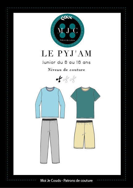 PDF- Patron Le PYJ'AM 6-16 ans -VERSION NUMERIQUE- 