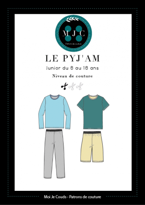  Patron Le PYJ'AM 6-16 ans -VERSION POCHETTE