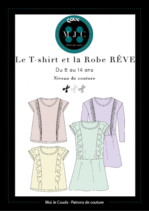 PDF-Le T-shirt et la Robe Rêve 6-14 ans - VERSION NUMERIQUE 
