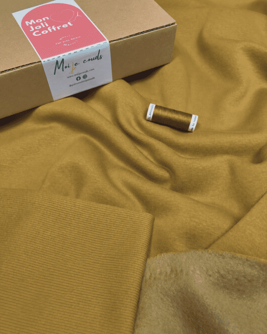 Mon Joli Coffret - Le Sweat Lovenn - Sweat Molleton Brossé Cosy Mordoré - Version Col simple