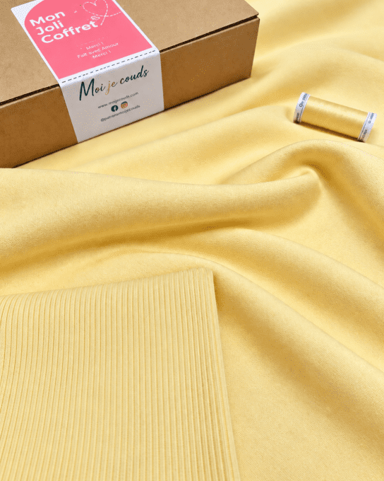 Mon Joli Coffret - Le Sweat Lovenn - Sweat Molleton Brossé Cosy Vanille - Version Col simple