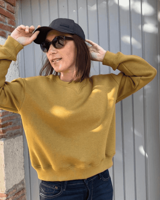 Mon Joli Coffret - Le Sweat Lovenn - Sweat Molleton Brossé Cosy Vanille - Version Col simple