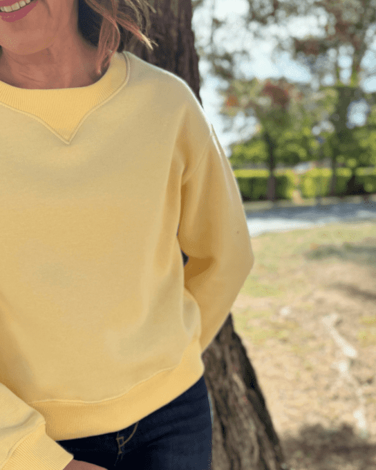Mon Joli Coffret - Le Sweat Lovenn - Sweat Molleton Brossé Cosy Rouge Grenat - Version Col simple