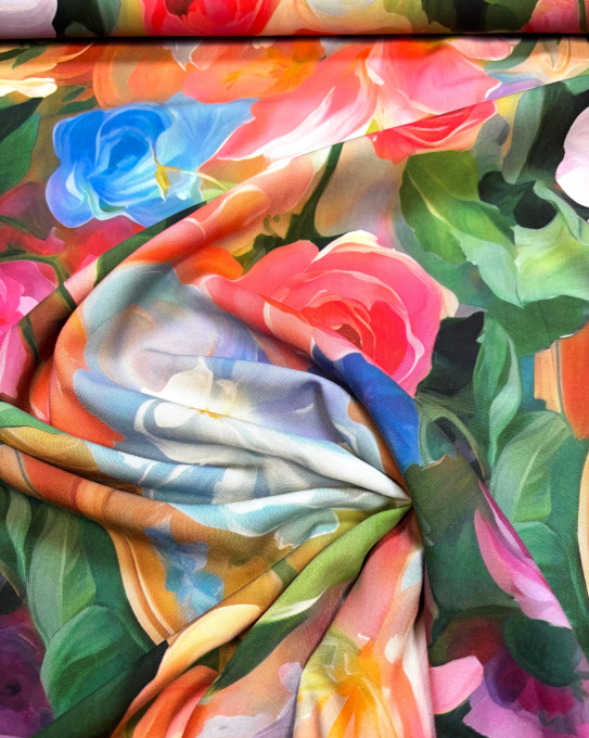 Popeline de Viscose Arty - par 10 cm  