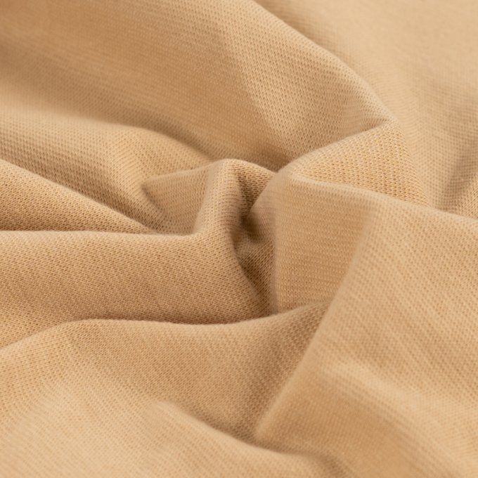 Bord-côte tubulaire Beige - par 10 cm