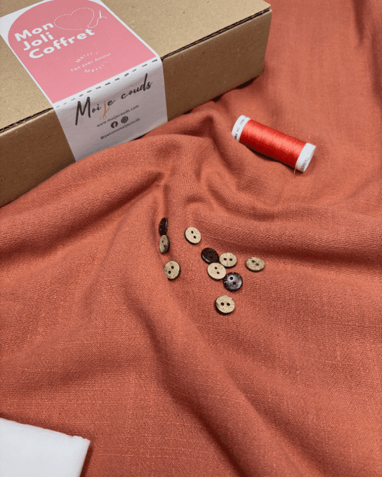 Mon Joli Coffret - La robe Aliz - Lin Viscose Lavé Colorado