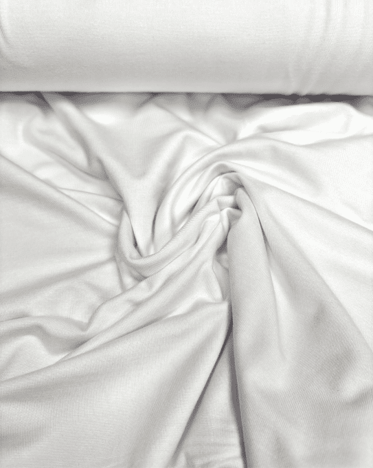Jersey de Bambou Blanc - par 10 cm 