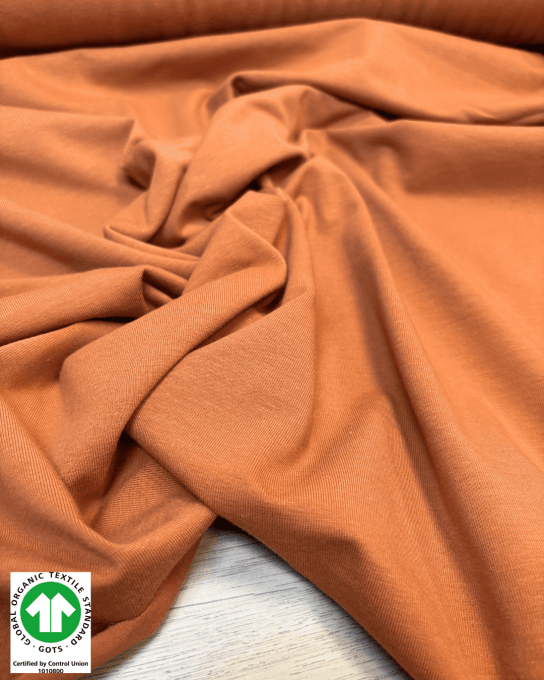 Jersey de Coton Bio Essentiel Ambre - Coupon 1.40m