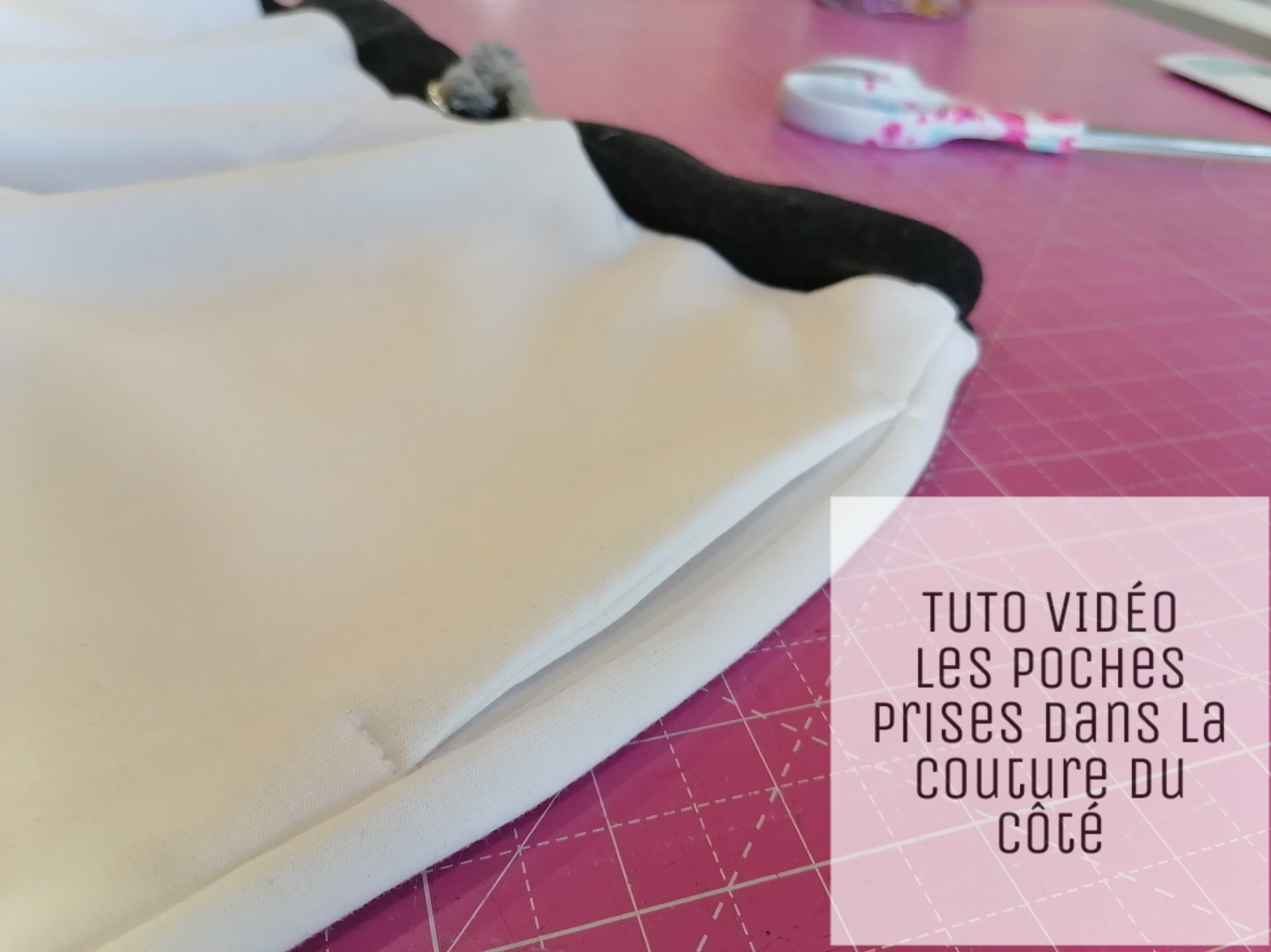 poches prises dans la couture tuto